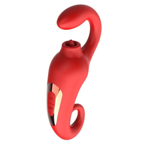 MERFIA™ LickPulse 2in1 | Wibrator + Symulacja Języka | 10 Funkcji Wibracji + 10 Trybów Lizania | USB MERFIA™ LickPulse 2in1 | Wibrator + Symulacja Języka | 10 Funkcji Wibracji + 10 Trybów Lizania | USB