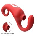 MERFIA™ LickPulse 2in1 | Wibrator + Symulacja Języka | 10 Funkcji Wibracji + 10 Trybów Lizania | USB