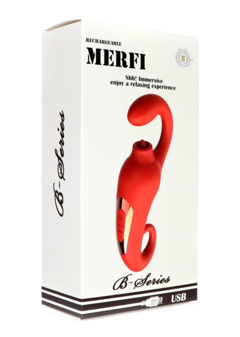 MERFIA™ LickPulse 2in1 | Wibrator + Symulacja Języka | 10 Funkcji Wibracji + 10 Trybów Lizania | USB MERFIA™ LickPulse 2in1 | Wibrator + Symulacja Języka | 10 Funkcji Wibracji + 10 Trybów Lizania | USB