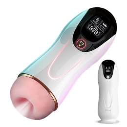 VibeCore™ EchoPulse 8X Masturbator Wibrujący z 8 Trybami + Funkcją Interaktywną | RealFeel Texture | USB Rechargeable