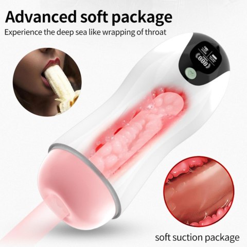 VibeCore™ EchoPulse 8X Masturbator Wibrujący z 8 Trybami + Funkcją Interaktywną | RealFeel Texture | USB Rechargeable VibeCore™ EchoPulse 8X Masturbator Wibrujący z 8 Trybami + Funkcją Interaktywną | RealFeel Texture | USB Rechargeable
