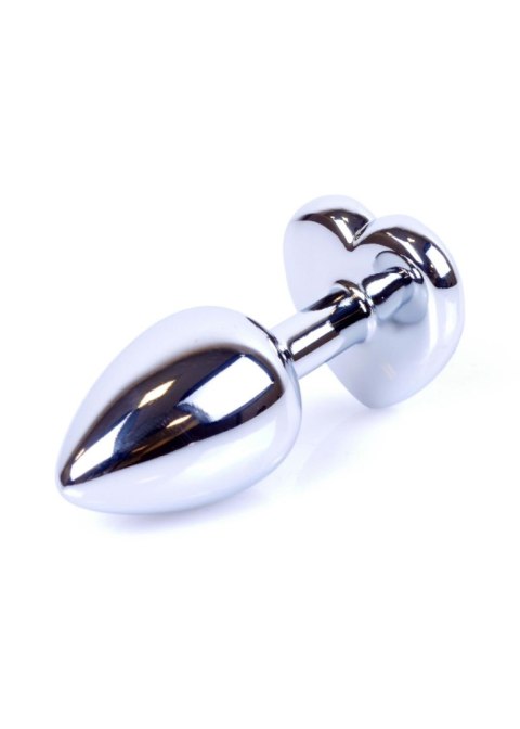 Plug-Jewellery Silver Heart PLUG- Clear Plug-Jewellery Silver Heart PLUG- Clear