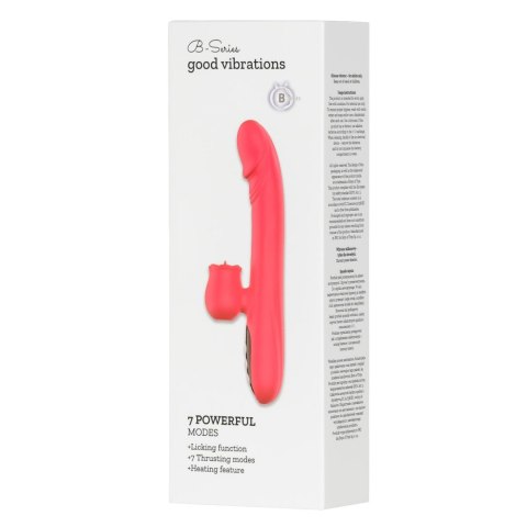 FLAMEKISS™ 7X RedHeat – Silikonowy Wibrator z Funkcją Lizania, Pchnięć i Podgrzewania FLAMEKISS™ 7X RedHeat – Silikonowy Wibrator z Funkcją Lizania, Pchnięć i Podgrzewania