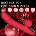 FLAMEKISS™ 7X RedHeat – Silikonowy Wibrator z Funkcją Lizania, Pchnięć i Podgrzewania