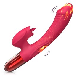 FLAMÉA™ HeatPulse 10 – Ekskluzywny Wibrator Silikonowy USB z Podgrzewaniem i 10 Trybami Wibracji