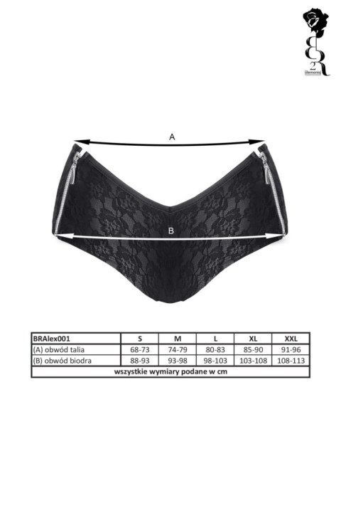 Bielizna - BRALEX001 szorty czarne rozmiar XXL Bielizna - BRALEX001 szorty czarne rozmiar XXL