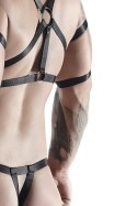 Męski komplet z gumy: t-shirt z ozdobami z tyłu i przodu, 2 pack stringi XXL/XXXL