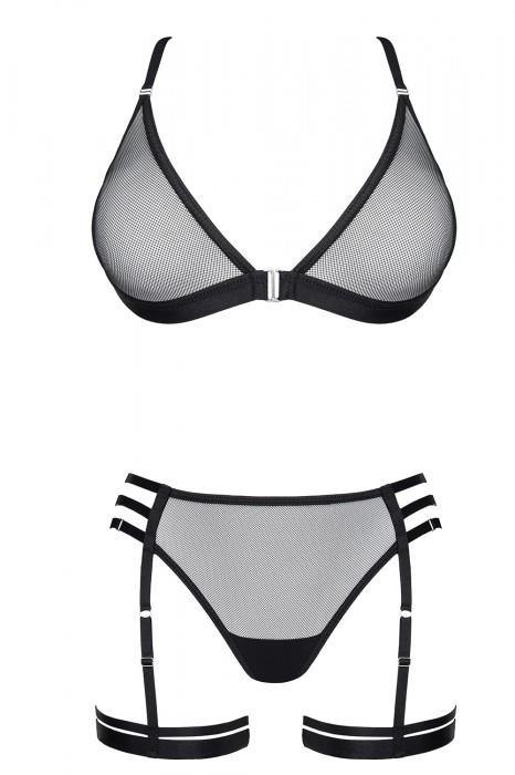 Bielizna-LadyX Adora XL - biustonosz, stringi, podwiązki Bielizna-LadyX Adora XL - biustonosz, stringi, podwiązki