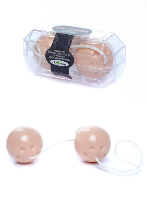 SENSISKIN™ | Kulki Gejszy Duo-Balls w Naturalnym Odcieniu | Trening Mięśni Kegla & Zmysłowa Stymulacja SENSISKIN™ | Kulki Gejszy Duo-Balls w Naturalnym Odcieniu | Trening Mięśni Kegla & Zmysłowa Stymulacja