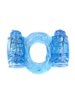 AQUA-LOCK™ DOUBLE PULSE | Wibrujący Pierścień Erekcyjny – Double Blue Edition