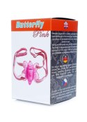 EroMotylek Pink – Innowacyjny Masażer Rozkoszy - Stymulator łechtaczki + Wibrujący Penis na paskach