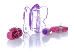 AURORALIA™ FlutterVibe Purple – Intymny Stymulator typu Butterfly | Regulowane Paski + 10 Trybów | USB