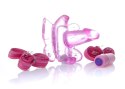 FLORAVIBE™ Venus Pink – Stymulator Intymny typu „Butterfly” z Paskami | 10 Trybów + Ładowanie USB