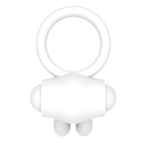 Power Clit Silicone Cockring White Power Clit Silicone Cockring White