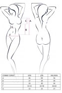 Bielizna-CONNIE CORSET cream S/M - Casmir