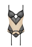 Bielizna-DENERYS CORSET beige L/XL