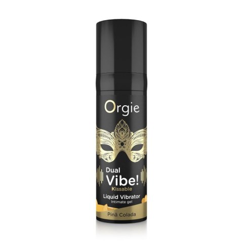 DUAL VIBE! PINA COLADA KISSABLE LIQUID VIBRATOR - 15 ML DUAL VIBE! PINA COLADA KISSABLE LIQUID VIBRATOR - 15 ML