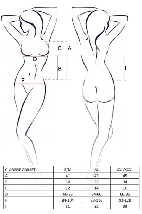 Bielizna-CLARISSE CORSET black XXL/XXXL - Casmir Bielizna-CLARISSE CORSET black XXL/XXXL - Casmir