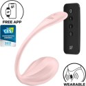 FLORAVIBE™ Ribbed Bloom | Rose Edition Inteligentny masażer intymny z aplikacją mobilną | 10 trybów wibracji | Zmysłowy design