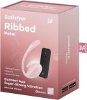 FLORAVIBE™ Ribbed Bloom | Rose Edition Inteligentny masażer intymny z aplikacją mobilną | 10 trybów wibracji | Zmysłowy design