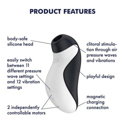 ORCA™ DualWave Pulse | Podwójny Stymulator Powietrzny z Wibracjami | 10 Trybów | USB Rechargeable ORCA™ DualWave Pulse | Podwójny Stymulator Powietrzny z Wibracjami | 10 Trybów | USB Rechargeable