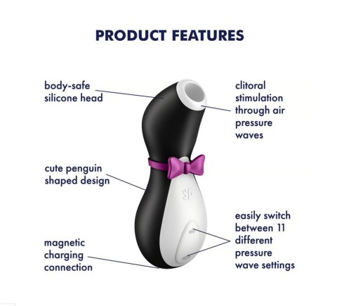 Pingwinek Masażer Powietrzny - AURAPUFF™ Penguin – Bezdotykowy Stymulator Łechtaczki z Technologią AirFlowTouch™ Pingwinek Masażer Powietrzny - AURAPUFF™ Penguin – Bezdotykowy Stymulator Łechtaczki z Technologią AirFlowTouch™