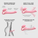 SEMI-REALISTIC BENDABLE STRAP-ON PINK - M
