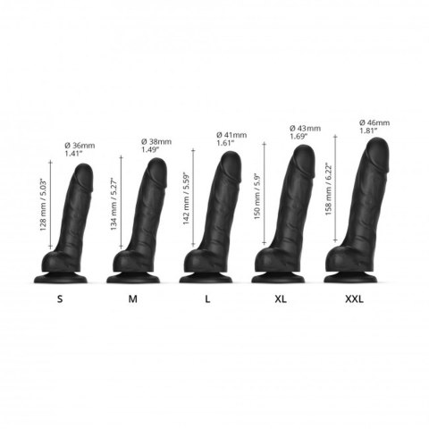 SLIDING SKIN REALISTIC DILDO BLACK S SLIDING SKIN REALISTIC DILDO BLACK S