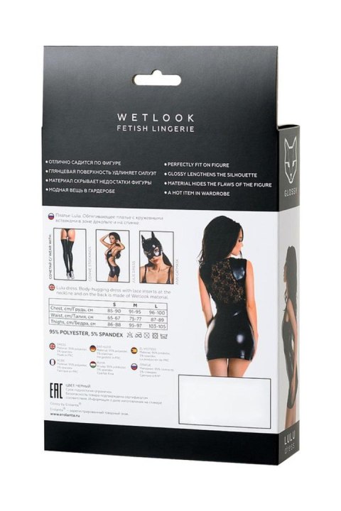 Wetlook black dress LULU - black M Wetlook black dress LULU - black M