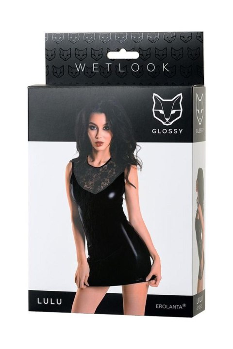 Wetlook black dress LULU - black S Wetlook black dress LULU - black S