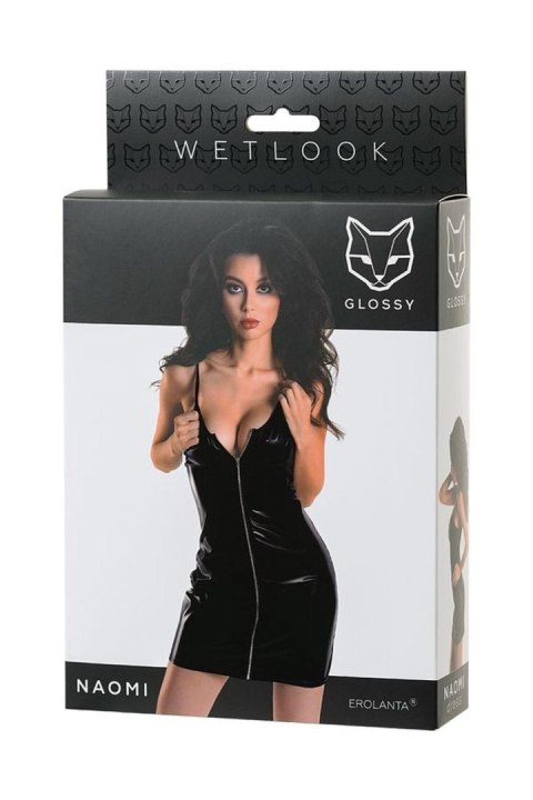 Wetlook black dress NAOMI - black L Wetlook black dress NAOMI - black L