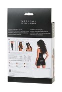 Wetlook black dress NAOMI - black L