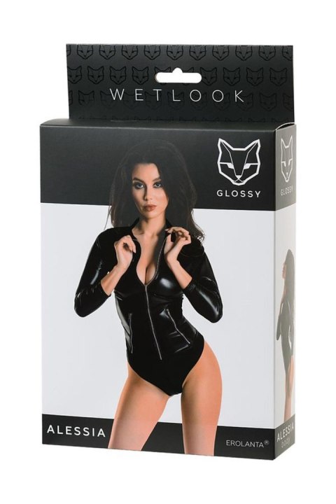 Wetlook body dress ALESSIA - black S Wetlook body dress ALESSIA - black S