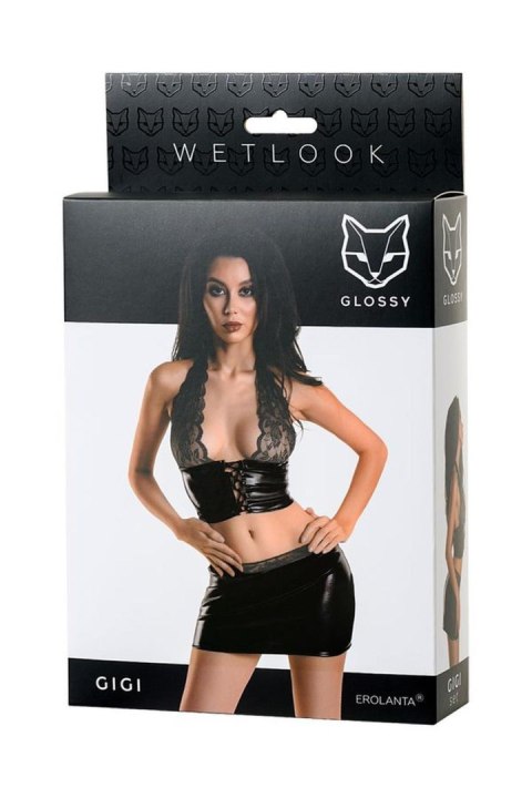 Wetlook shiny set GIGI - black M Wetlook shiny set GIGI - black M