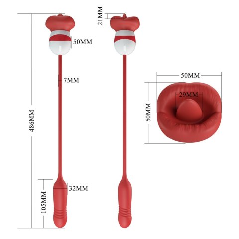 PRETTY LOVE - Ashlynn, 5 vibration functions 5 thrusting settings 5 licking settings PRETTY LOVE - Ashlynn, 5 vibration functions 5 thrusting settings 5 licking settings