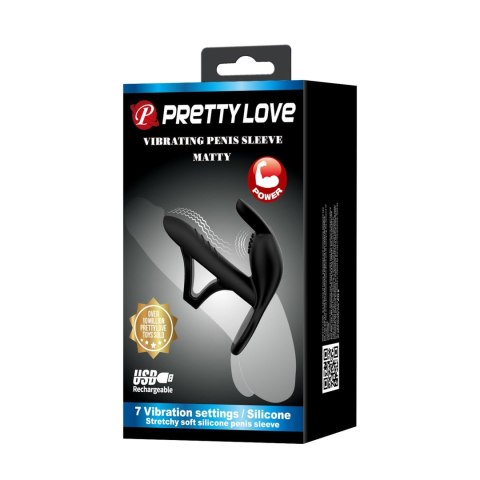 VIBRATING PENIS SLEEVE MATTY, 7 vibration functions Memory function VIBRATING PENIS SLEEVE MATTY, 7 vibration functions Memory function