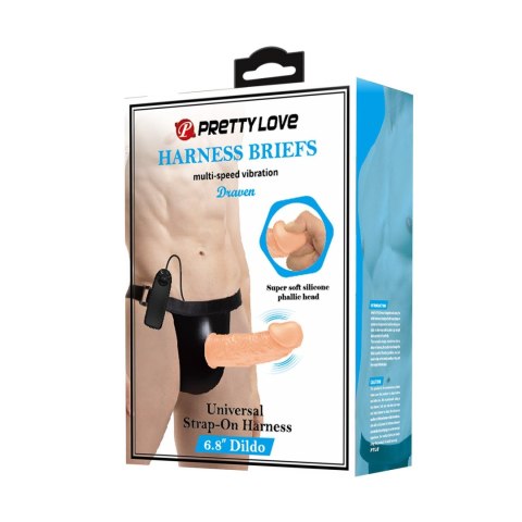 PRETTY LOVE - HARNESS BRIEFS- Draven Strap-On 6,8'' Dildo vibration PRETTY LOVE - HARNESS BRIEFS- Draven Strap-On 6,8'' Dildo vibration