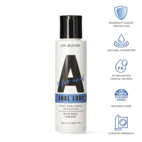 A is for Anal Lube - Anal Lubricant 120 ml A is for Anal Lube - Anal Lubricant 120 ml