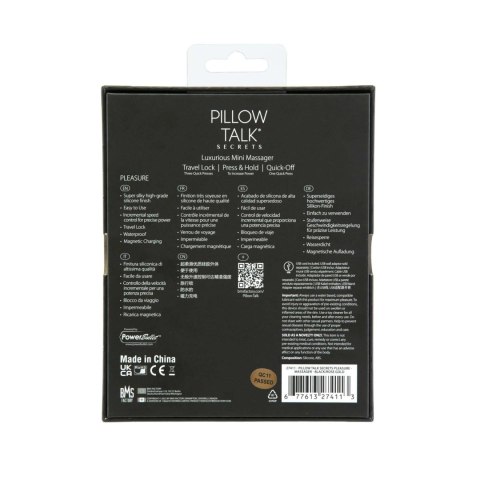 Pillow Talk - Secrets Pleasure Wand Black Pillow Talk - Secrets Pleasure Wand Black