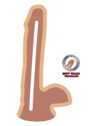 FleshPulse™ RealTouch 6" — Dual Density Dildo z Jądrami | Light Skin Edition