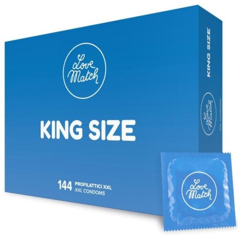 Love Match™ KING XL144 – Prezerwatywy King Size XXL (144 sztuki) Love Match™ KING XL144 – Prezerwatywy King Size XXL (144 sztuki)