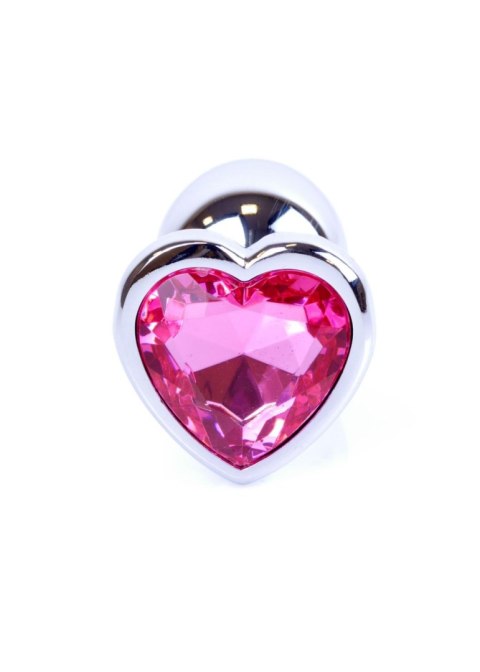 Plug-Jewellery Silver Heart PLUG- Pink Plug-Jewellery Silver Heart PLUG- Pink