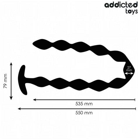 Addicted Toys Extra Long Plug silikonowy 55 cm - anatomiczny model XL Addicted Toys Extra Long Plug silikonowy 55 cm - anatomiczny model XL