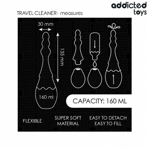 Addicted Toys Model 4 Travel Cleaner - Kompaktowy odkurzacz do higieny podrożnej 160 ml Addicted Toys Model 4 Travel Cleaner - Kompaktowy odkurzacz do higieny podrożnej 160 ml