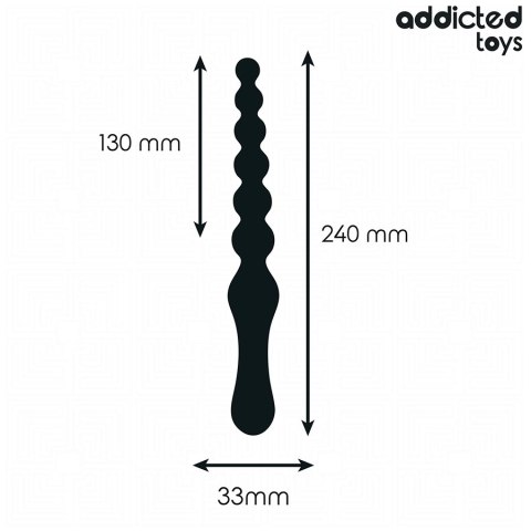 Addicted Toys masażer analny 24 cm z silikonu medycznego, progresywny Addicted Toys masażer analny 24 cm z silikonu medycznego, progresywny