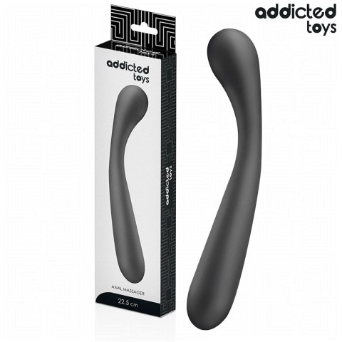 Addicted Toys masażer anatomiczny silikonowy 22,5 cm czarny Addicted Toys masażer anatomiczny silikonowy 22,5 cm czarny