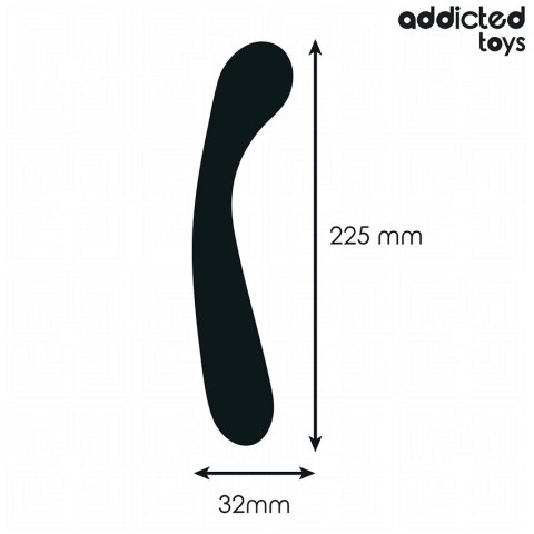 Addicted Toys masażer anatomiczny silikonowy 22,5 cm czarny Addicted Toys masażer anatomiczny silikonowy 22,5 cm czarny