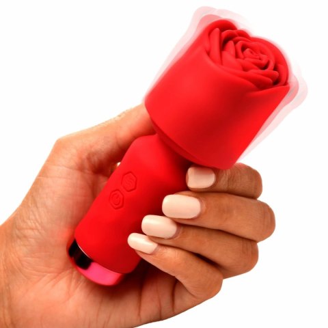 Bloomgasm Pleasure Rose Mini Wand - czerwony masażer relaksacyjny USB Bloomgasm Pleasure Rose Mini Wand - czerwony masażer relaksacyjny USB
