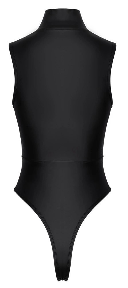 Cottelli PARTY Body Zip XL z Cyrkoniami, Czarny Mat, Wysoki Stan Cottelli PARTY Body Zip XL z Cyrkoniami, Czarny Mat, Wysoki Stan