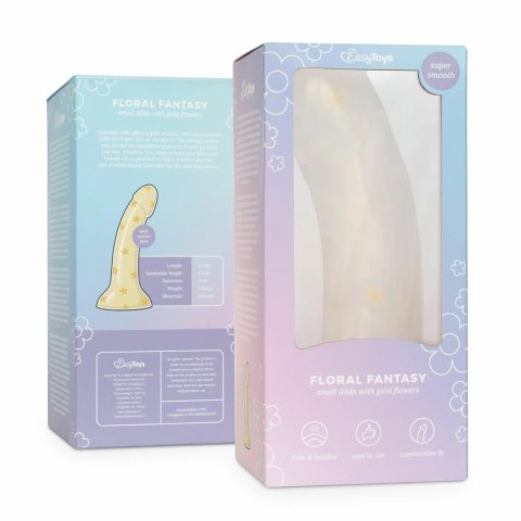 Dildo Collection Floral Fantasy Model Gold Flowers 15cm z przyssawką Dildo Collection Floral Fantasy Model Gold Flowers 15cm z przyssawką